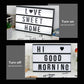 LED Night Light Box Größe A4 A5 A6 DIY Night Light mit 96pcs Black Letters Card USB/Batterie für Festival Geburtstagdekoration