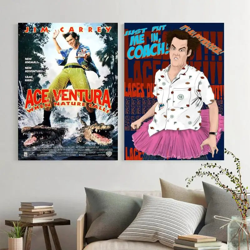 Ace Ventura Melie Movie Show de televisión Anime Canvas Art Art and Wall Art Picture Impresión de decoración de dormitorio familiar moderno