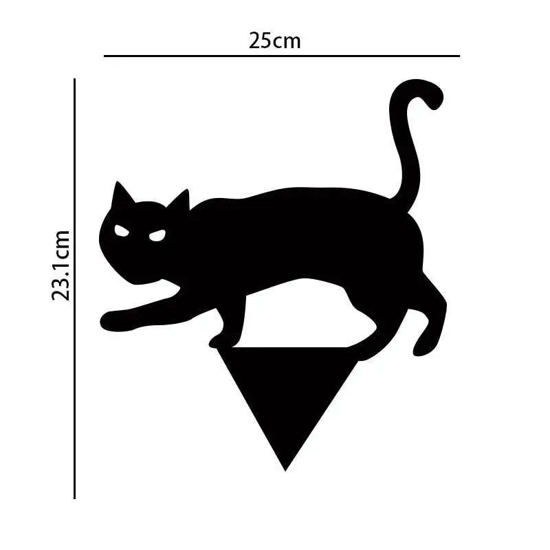 Halloween Decorations Creative Black Cat Garden Silhouette Halloween Ornaments Cat Stakes Yard Sign Courtyard Lawn Scary Decor