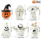 Halloween Figurine Desktop Ornament Miniatures Pumpkin Ghost Skull Centerpiece Decoration Halloween Party Home Decor Kids Gift