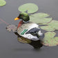 Resina Criativa Flutuante Mandarin Duck estátua ao ar livre lago