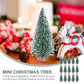 15 Pcs Mini Christmas Party Decos Tree Artificial Sisal Holiday Gifts Fake Whited Cedar Tabletop Decorative Small Pine Desktop