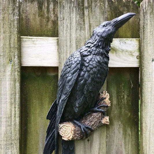 Fake Raven Resin estátua estátua pássaro corvo escultura