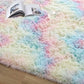 Rainbow Plush Fluffy Alfombra Gradiente Tie-Dye Alfombra Lentería Alfombra Mat de la alfombra Mat de dormitorio Ventana de cama Bolsa Decoración del hogar