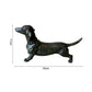 resina dachshund estatueta sem fadelless colecionável artesanato longa escultura de cães de cães jardim de jardim de decoração de jardim estatuetas