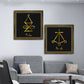 Black Golden Reiki Symbols Canvas Painting Poster Afdrukken Spirituele meditatie Afbeeldingen Ruimte Therapie Wall Art Decor Cuadros