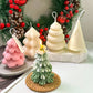 Christmas Tree Silicone Mold 2023 DIY Scented Candle Aromath Soap Plaster Resin Baking Mould Holiday Gifts Home Decor Crafts