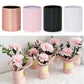 4PCS Mini Blumenkiste tragbare runde Rose Bouquet Eimer Boxes Hochzeit Party Tischdekoration DIY Geschenkverpackung Valentinstag Valentinstag