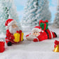 Cute Snowman Santa Claus Ornament Christmas Decoration Desktop Ornament Xmas 2025 Gift for Kids Micro Landscape Decor