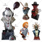 Série de filmes de terror Figure Resin Craft estátua Acessórios de estátua de comprimidos Todos os santos Decoração de casa ornamentos americanos retro