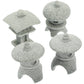 4 PCS Zen Garden Decor Mini Ornaments Statue Jardinería Mesa de arena arenisca de arenisca