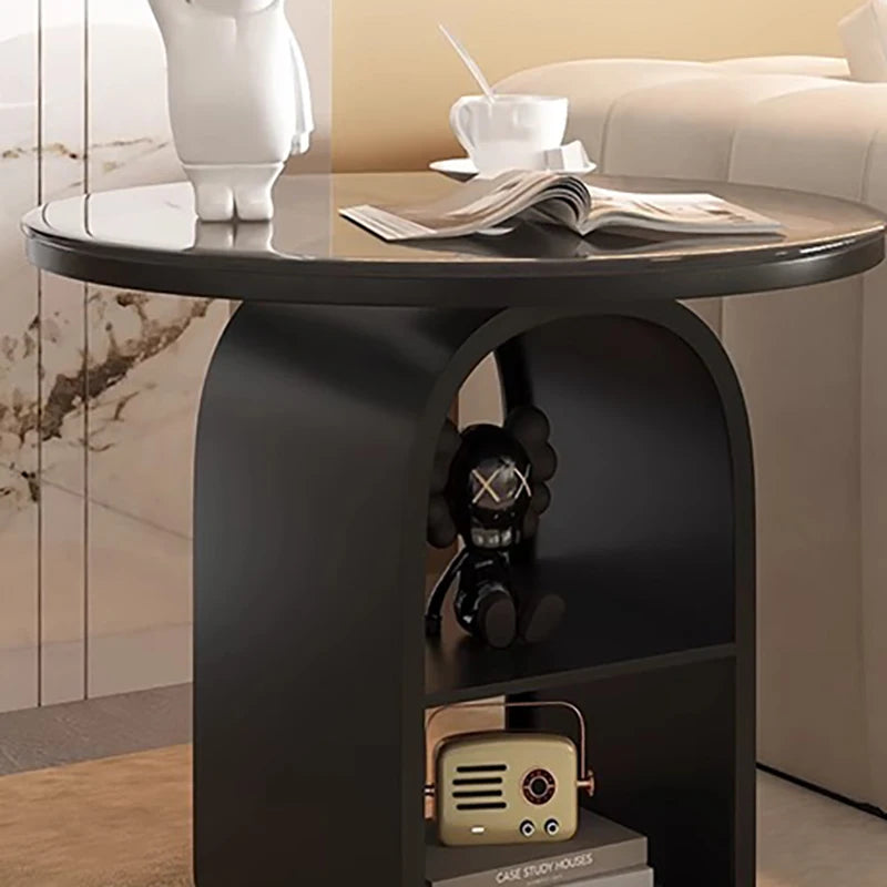 Small Mobile Table Coffee Desk Coffee Corner Mini Table Round Sofa Floor Low Table Basse Pour Salon Living Room Furniture